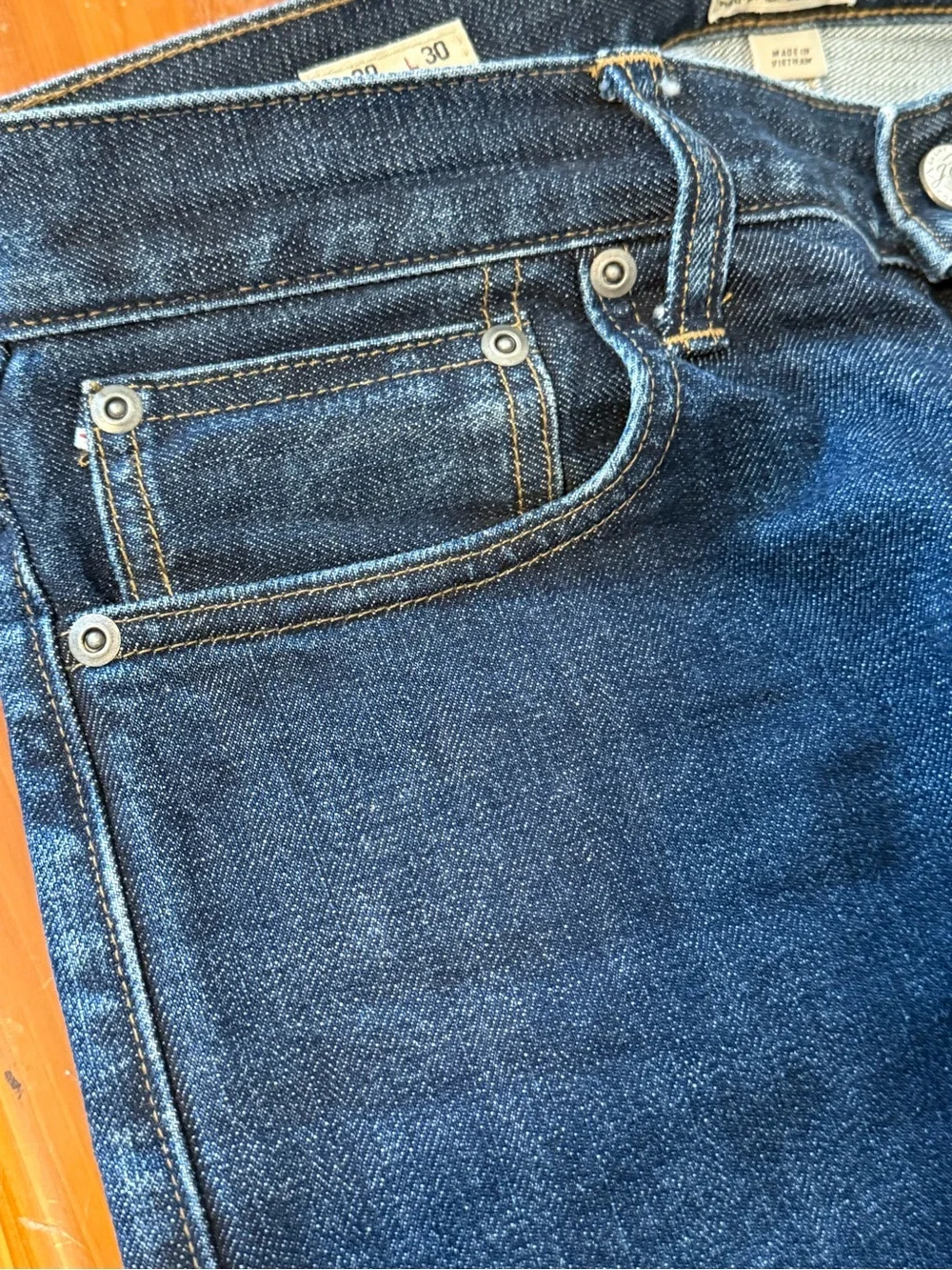 2 pair- J. Crew Selvedge Slim Jeans 1 dark and 1 medium wash